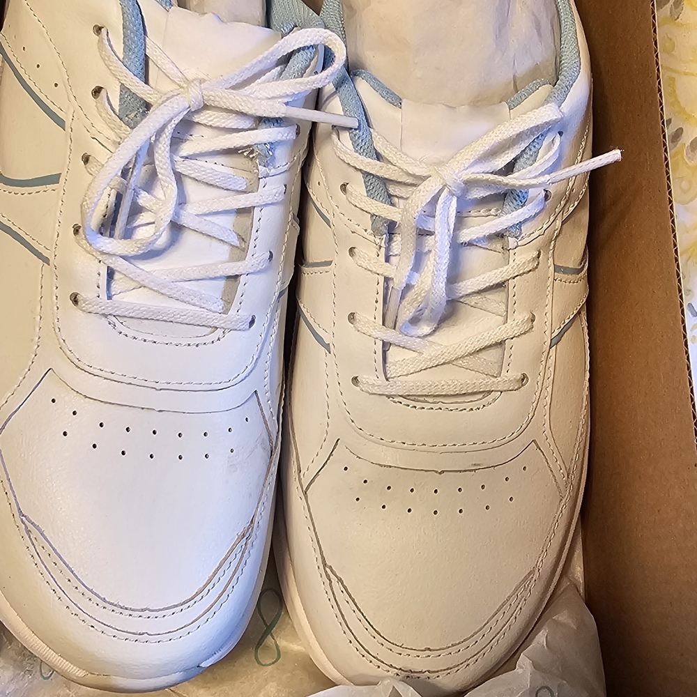 Cherokee White and Light Blue Women’s Sneakers